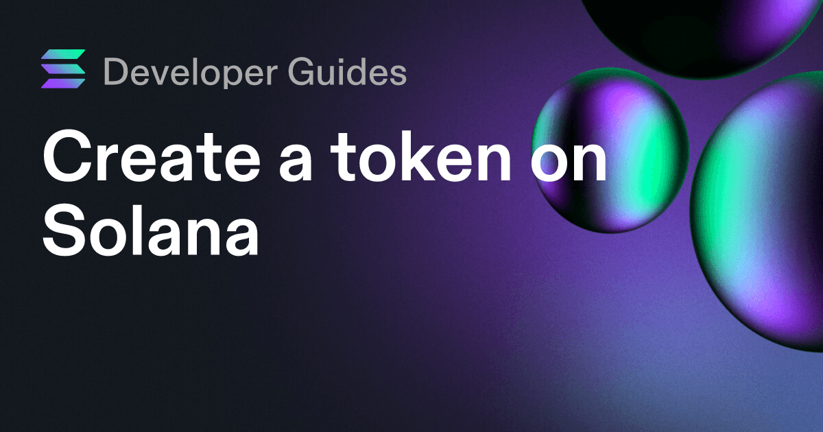 Create a token on Solana