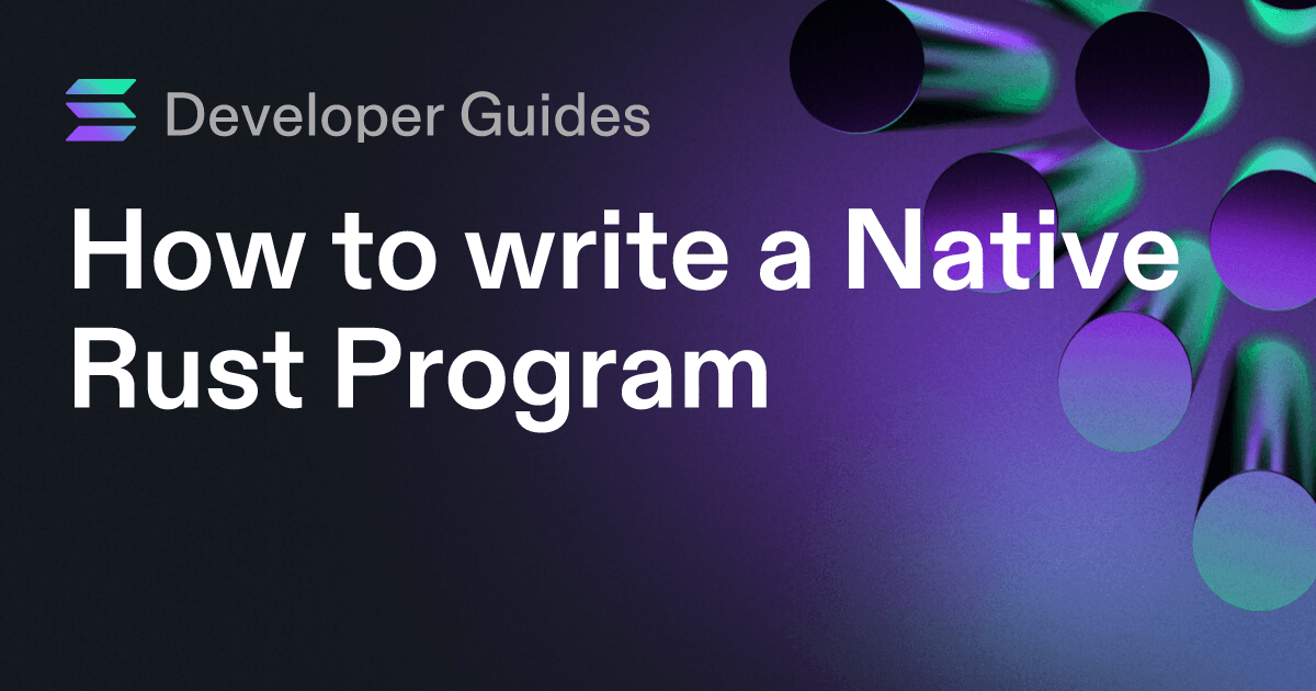 How to write a Native Rust Program