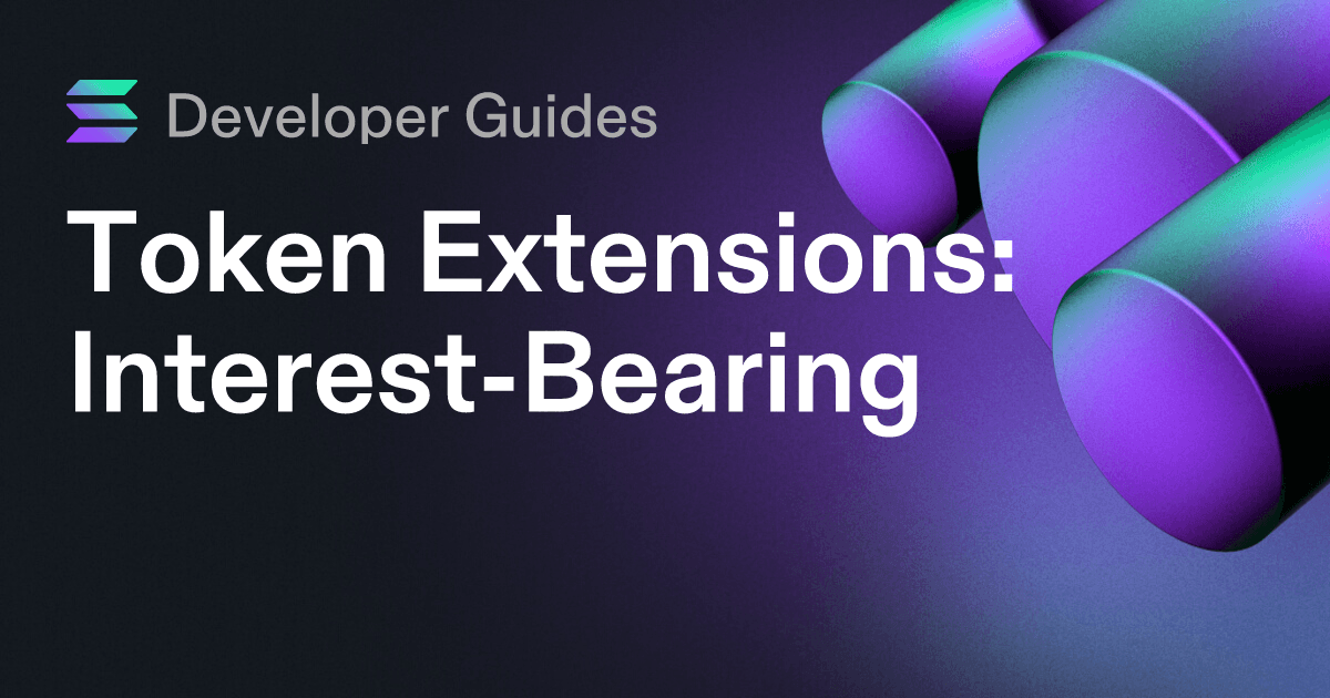 How to use the Interest-Bearing extension